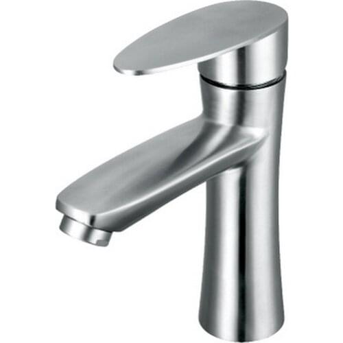 304 Stainless Steel Hot/Cold Basin Faucet Bathroom Kitchen Water Saving Faucet Mixer Tap Single Hole Water Classic Basin Faucets