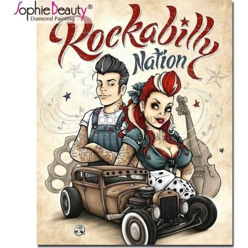 Sophie Beauty Diy Diamond Painting Needlework Full Diamond Embroidery Mosaic Rock Singer Guitar Cross Stitch Home Decor 18891