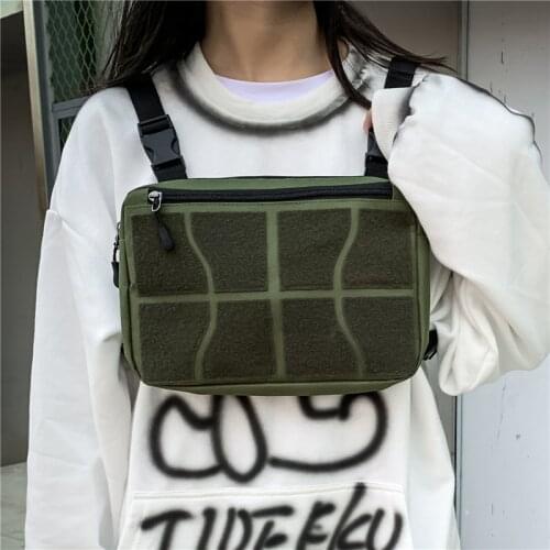 Sports Camouflage Tactical Chest Bags Unisex Street Trend Chest Rig Bag Men Oxford Tactical Pack Outdoors Male Waist Pack Vest