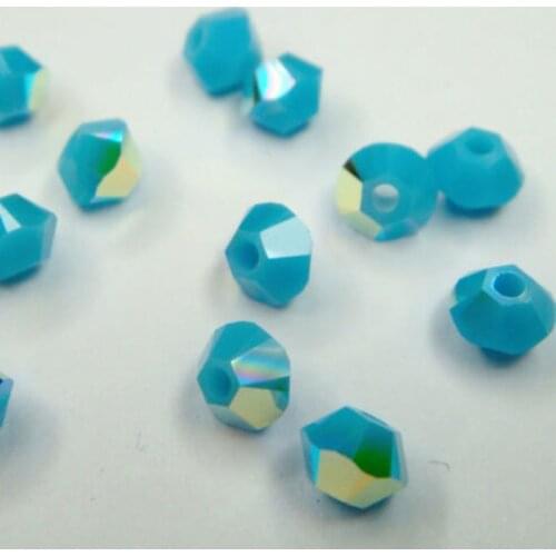 STENYA 4mm Needlework Crystal Czech Beads Bicone Rondelle Faceted Jewelry Diy Spacer Earrings Charms Bracelet Sewing Accessories