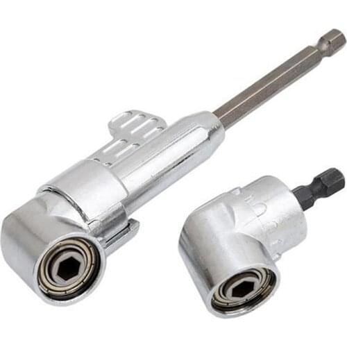 105 Degree Right Angle Drill Extension Shank Quick Change Driver Drilling Screwdriver Magnetic 1/4 Hex Socket Close Corner Tool