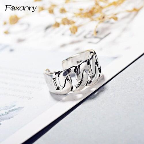 Evimi Wholesale 925 Sterling Silver Rings for Women Vintage Handmade Cross Twining Party Accessories Thai Silver Jewelry Gifts