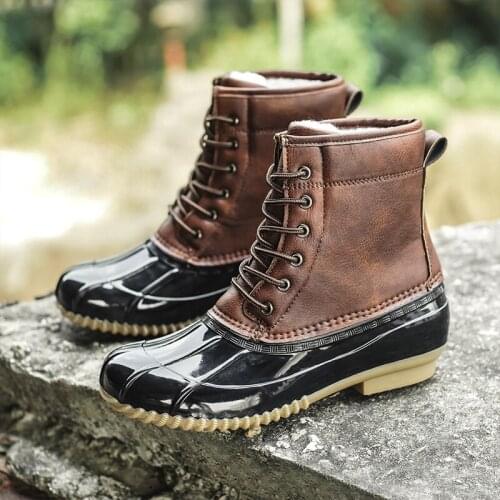 Winter Women Boots Ankle Boots Lace Up Non-slip Warm Shoes Platform Women Leather 2019 Ladies Ankle Boots For Women Botas Mujer