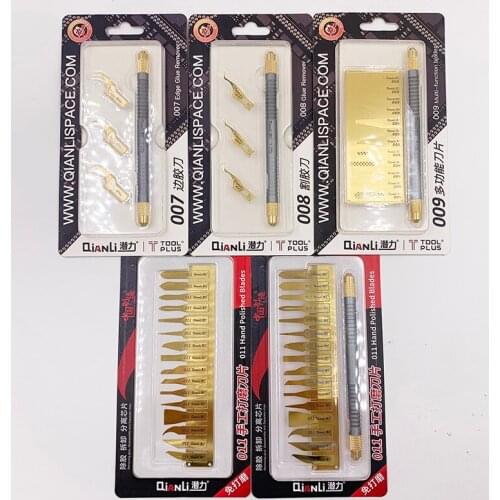 011/007/008/009 Qianli Tools Multi-Function CPU IC Glue Clean Thin Cold Blade Logicboard BGA Maintance Scraping Pry Knife Tools