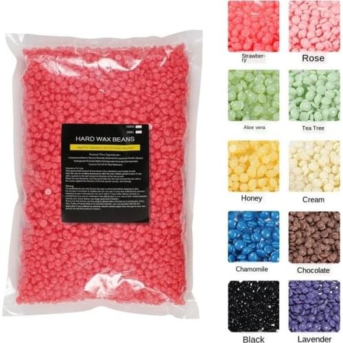 1000g/Pack Wax Beans Depilatory Hot Film Pellet Removing Bikini Face Hair Legs Arm Hair Removal Bean Unisex Hair Removal Wax