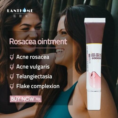 2pcs Chinese Herbal Mild Rosacea Treatment Red Nose Anti Acne Ointment Remove Skin Redness Treat Anti Pimple and Mite Acne Cream