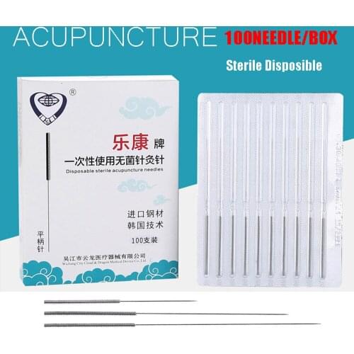 5*100Pcs/box Acupuncture Needle Disposable Acupuncture Beauty Healthcare Massage Point Needle Stainless steel Handle