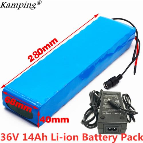 36V 14ah Battery E-bike Battery Pack 18650 Lithium Battery Pack 500W High Power and Capacity 42V 14000mAh Ebike Electric Bicycle