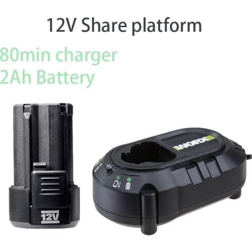 WORX 12V Batrery And Charger For Priduct Wu130 Wu131 Wu132 Brushless Motor Cordless electric Impact Screwdriver