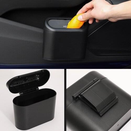Car Trash Can Interior Storage Box Door Seat Back Garbage Dust Bin for Subaru Forester Outback Legacy Impreza XV BRZ