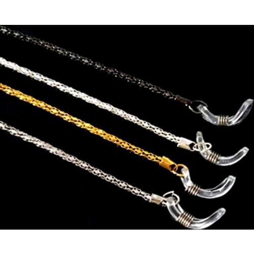 Non-slip Metal Eyeglass Chain Cord Women Men Sunglasses Holder Strap Necklace Gold Silver Color Reading Glasses Lanyard Rope