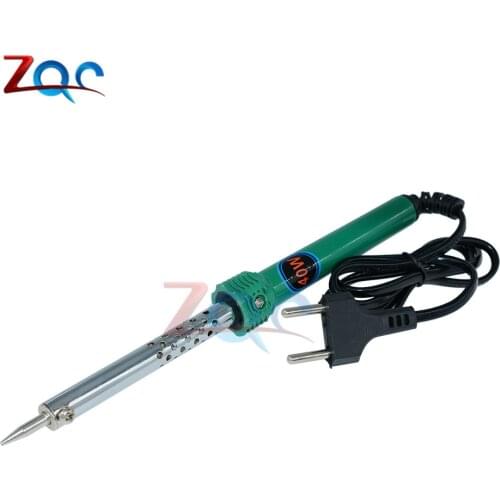 220V-240V 40W Electric Welding Soldering Iron Tool Fast Heat Up Temperature Gun Pencil Random Color EU Plug