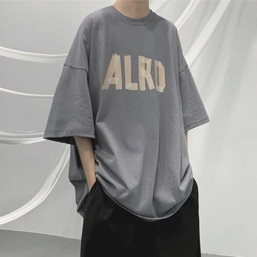 Oversized T Shirt for Men Summer Letter Print Short Sleeve O Neck Hip Pop Loose Casual Japan Style Harajuku Unisex Tops Vintage