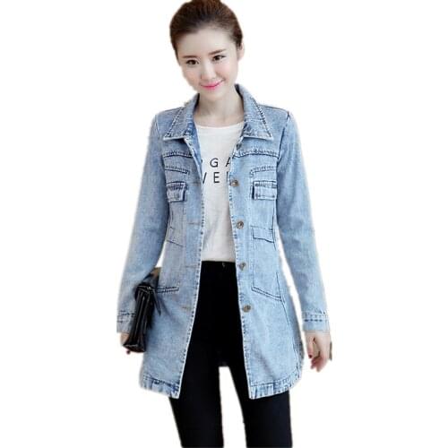 Top selling product in 2020 Denim jacket Women trench coat Spring / autumn Denim coats NEW Youth clothing Quality Assurance 1678