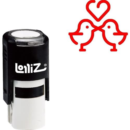 LolliZ Birds Self-Inking Rubber Stamp - Modern Symbol Series