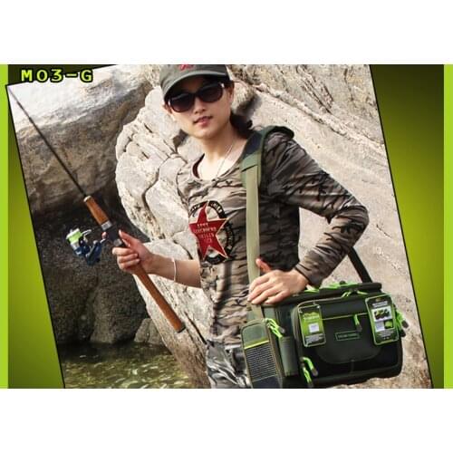 Multifunctional Fishing Bags 45 * 15 * 25cm Canvas Lure Waist Pack Messenger Pole Package Fishing Bag Carp Tackle B280