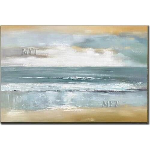 That Stretch Of Sea Abstract Oil Painting Modern Wall Art Living Room Picture Home Decoration Painting No Framed Handmade