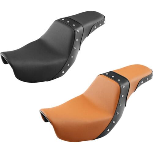 Motorcycle Driver Passenger Seat For Harley FXDB FXDL Fat Bob Low Rider Wide Glide 2006-2017