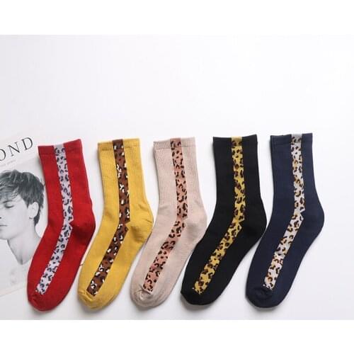 Colorful Cotton Socks Soft Comfortable Creative Stripes Red Black Happy Cool Quality Women Female Male Fashion Tide Socks