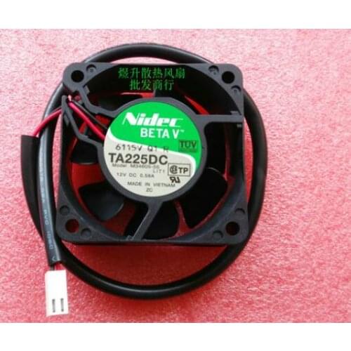 Original 6025 ta225dc m34605-55 DC12V 0.58a two-wire large air volume 6cm fan