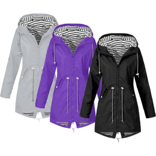 Zipper Coat Autumn Winter Pocket Long Sleeve Hooded Coat Slim Women Casual Long Overcoat Outerwear Jacket Lace Up Ladies Jackets
