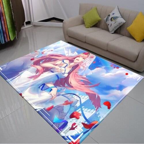 Custom Girls Dreamy Wedding Dress Carpet for Living Room Coffee Table Area Rug Anime Entrance Doormats Kids Playing Floor Mats