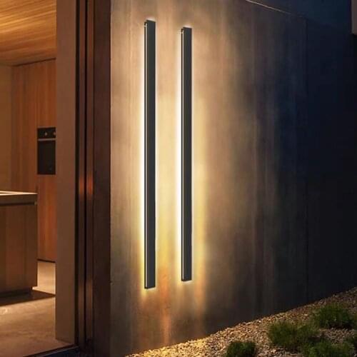 Rectangle Outdoor Wall Light IP65 Waterproof Wall Lamp Garden Villa Porch Sconce Lamp AC220V Indoor Bedroom Bedside Wall Light