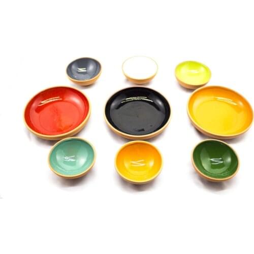 Colorful Earthen Bowl Reçellik Sauce Sırlı-9 'lu 13- 8 cm