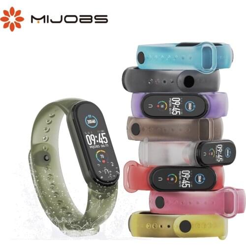 For Mi Band 6 5 Bracelet Strap Opaska Pasek Translucent Wristands for Xiaomi Amazfit Band 5 Silicone Correa Pulseira Miband