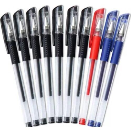 2/4/6/8/10 Pcs Red Blue Black ink Gel Pen 0.5mm Writing Neutral Pens Simple Pen Student School Office Supplies Stationery Tool