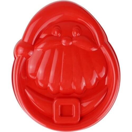 Santa Claus Silicone Cake Mold Chiffon Cake Mould Bread Bakeware Fondant DIY Baking Tools Merry Christmas Decoration