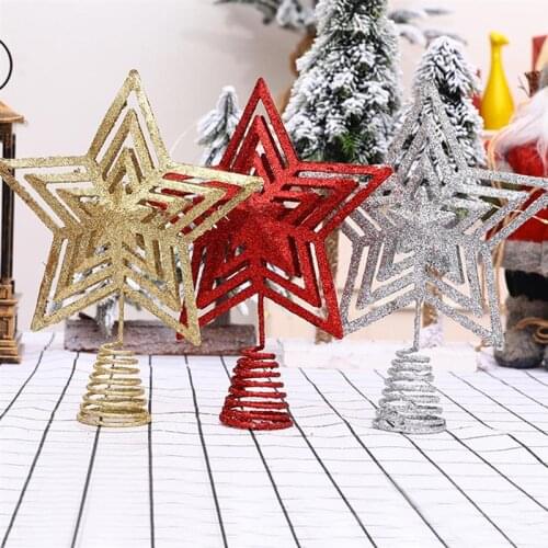 1pc Christmas Tree Star Topper Christmas Tree Ornament Decoration Supplies Christmas Party Decoration Accessories