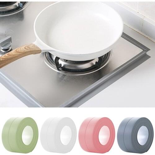 38/22mm Bathroom Shower Sink Bath Sealing Strip Tape White Self Adhesive Waterproof Wall Sticker for Bathroom Kitchen