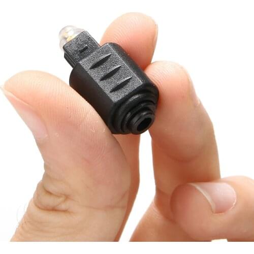 1pcs Mini Optical Audio Adapter 3.5MM Female Jack to Digital Toslink Male Plug Cable Adapter for Amplifier