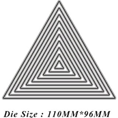 110*96mm tri-angle Frame Set Metal Cutting Dies for Scrapbooking DIY Photo Album Card Making Decorative Stencil dies cuts