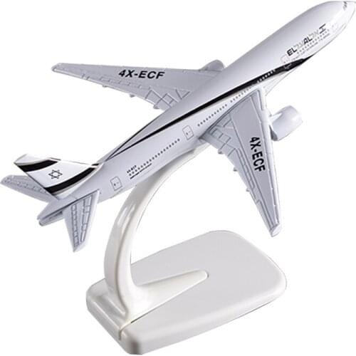 16CM Israel Airways B777 Airlines Airplane Model with Base Alloy Aircraft Plane For Collectible Toy Souvenir Show Gift Toys