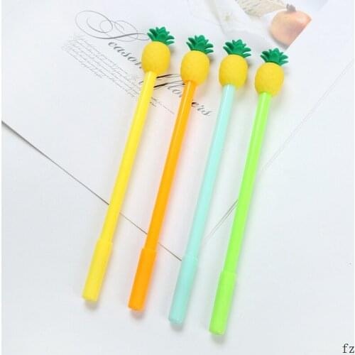 200 Pcs Pineapple Gel Pen Offices School Supplies Kawaii Gift Pens Black Ink 0.5 mm