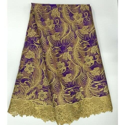 Beaded African Lace Fabric Swiss Voile Gold Net Guipure New French Lace China Wholesale Lace Material