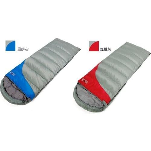 Free Shipping 3 Season Sleeping Bag 220*80CM Camping Sleeping Bag (2 pieces/lot) Color Can Choose
