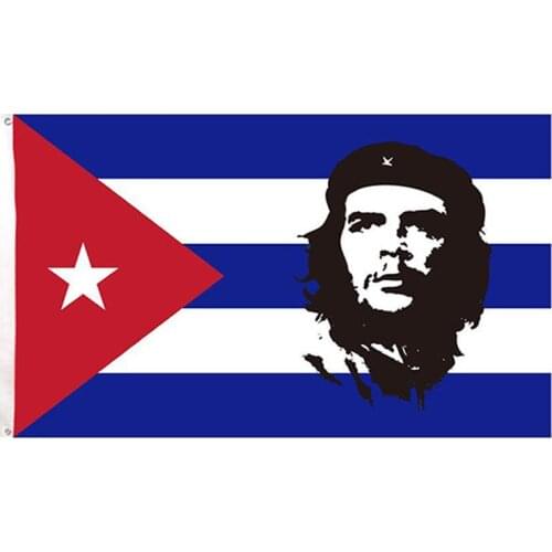 Free shipping xvggdg 90 x 150cm Cuba flag Banner cuba revolution hero EI CHE Ernesto Guevara Flag