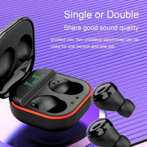 S190 TWS wireless headphones touch control 8D stereo in ear noise cancelling earbuds headphones with Microphone for Huawei Xiaom