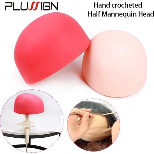 Big Small Two Size Silicone Mannequin Head And Stand For Ventilating Human Hair Lace Wigs Maniquin Doll Block Head With Stand