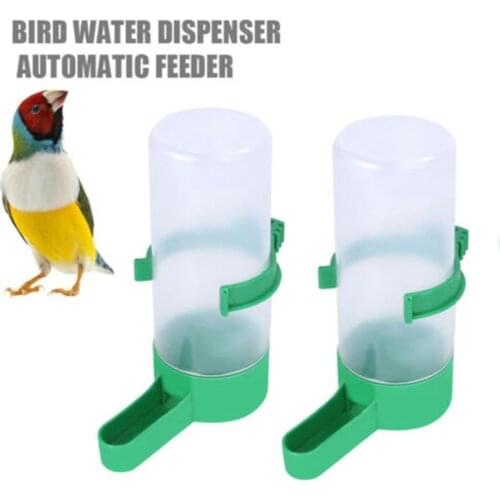 Bottles Clip 2PC Budgie Birds Cage For Finch Canary Pet Drinker Water Feeder