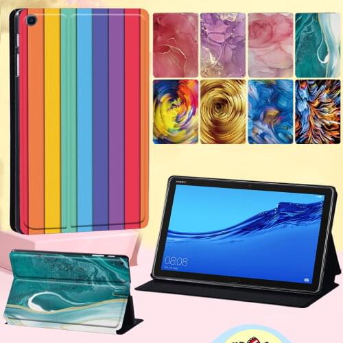 For Huawei MediaPad M5 Lite 10.1"/M5 Lite 8/MediaPad M5 10.8" Tablet Case New Watercolor Pattern Drop Resistance Protective Case
