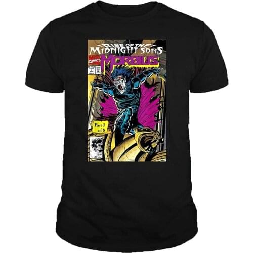 CAR FURNITURE Rise of The Midnight Sons Morbius Comic Cover Shirt Cool Graphic T Shirts Funny Cute Tees Tshirt Black