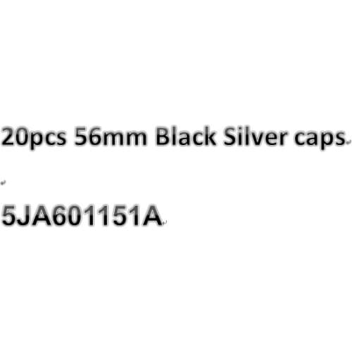 20X 56mm Black silver wheel center hub cover car emblem rim caps for skoda part no 5JA601151A