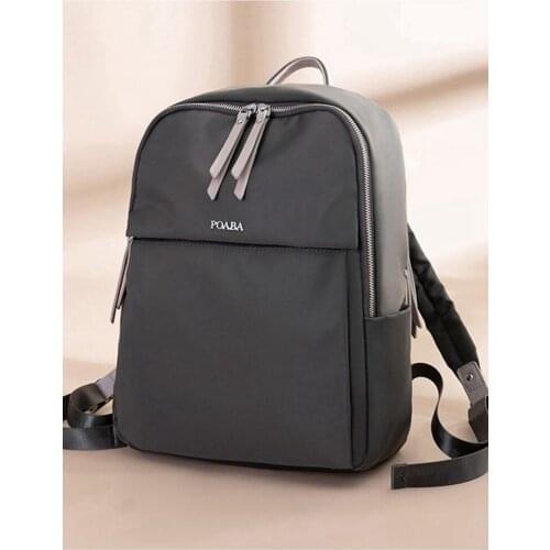 Business waterproof backpack womens large capacity backpack simple travel bag 15-inch computer bag