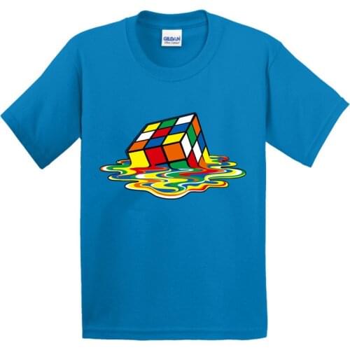 Kids Big Bang Theory Printed Cartoon Design 100% Cotton T Shirt Boys/Girls Short Sleeve Tops Children Cute T-Shirt,GKT055