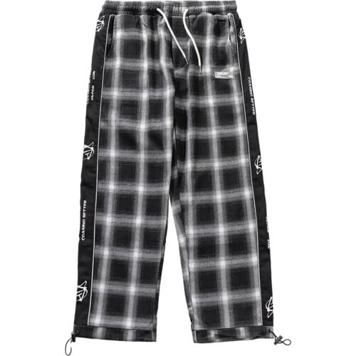 EFUNGAL Men's Checked Trousers