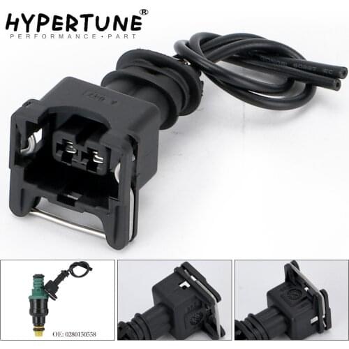Hypertune - INJECTOR DYNAMICS EV1 Pigtail Clip Connector Fuel Injector Connectors For many cars EV1 Injector Plug HT-FIC14
